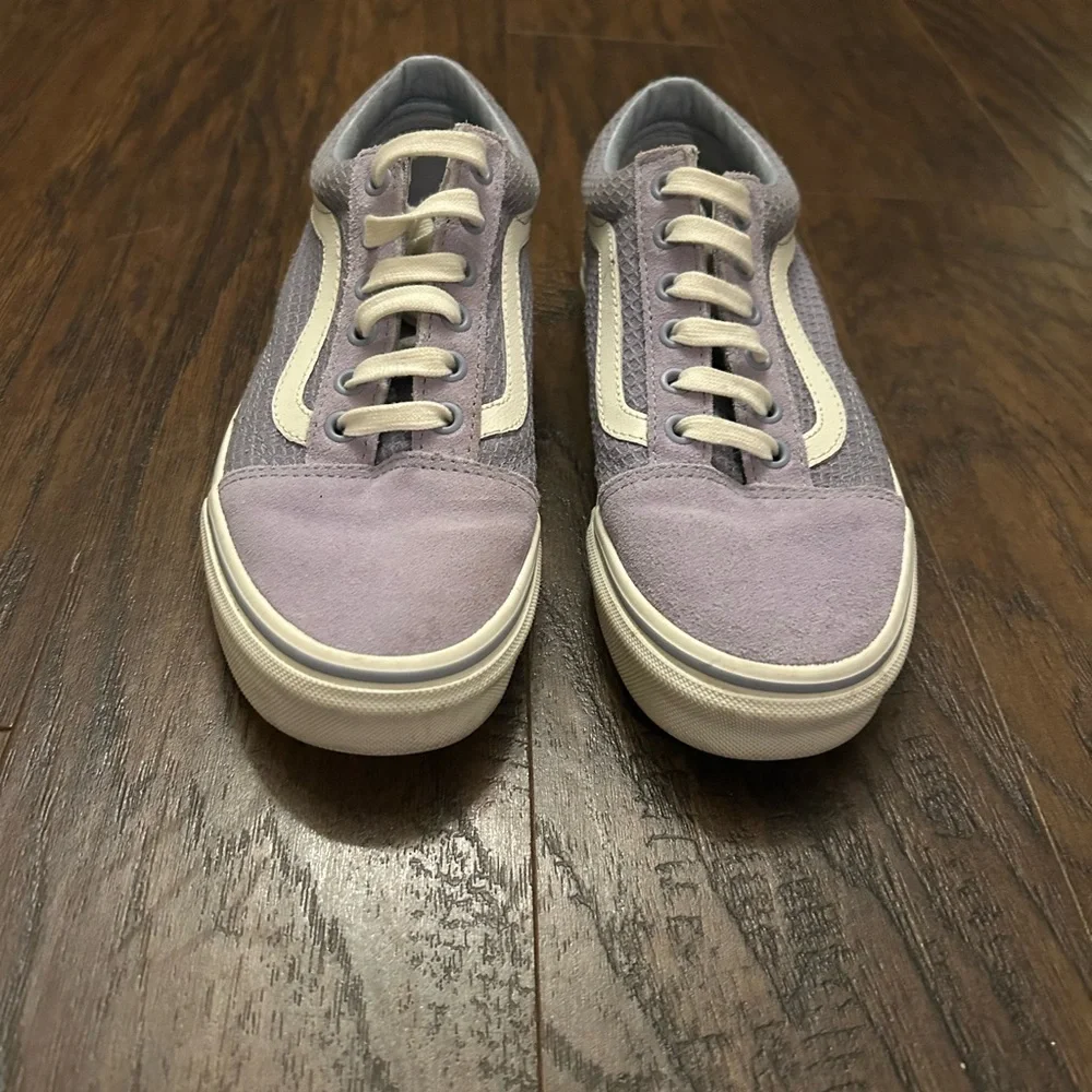 Vans Old Skool Multi Woven Canvas Lavender Sneakers Unisex Sneakers Size 7.5 6.0 - Picture 4 of 6
